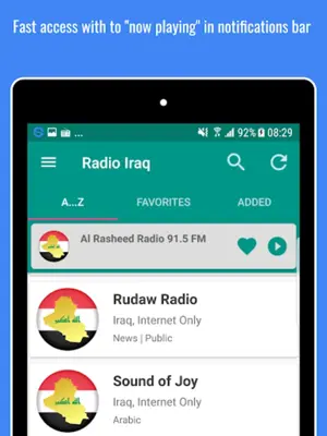 Radio Iraq 📻🇮🇶 Iraqi Music android App screenshot 0